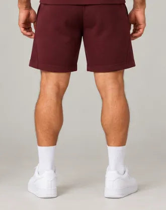 Burgundy Sweat Shorts, back