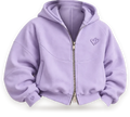 Cold Hart Zip Hoodie in Lavender, front (design mockup)
